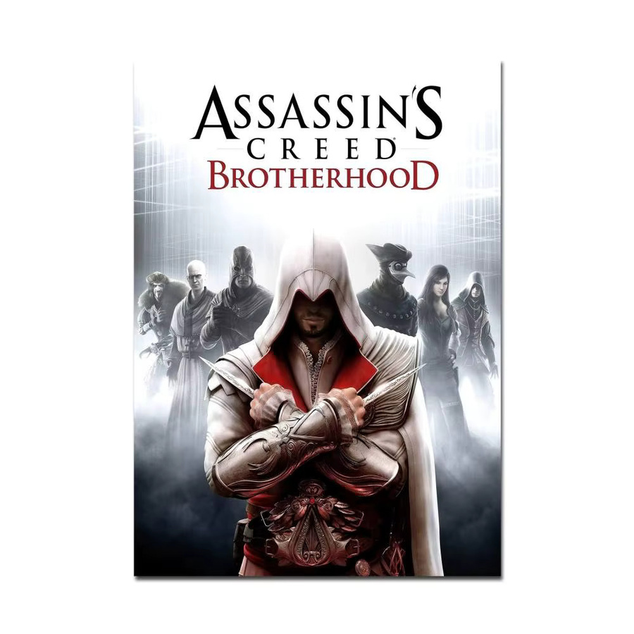 Game AssassinES S C-Creed Anime-Poster selbstklebende Wandkunst in HD-Qualität, Retro-Poster für deine Kawaii-Raumdekoration, Mehrfarbig - Bild 6