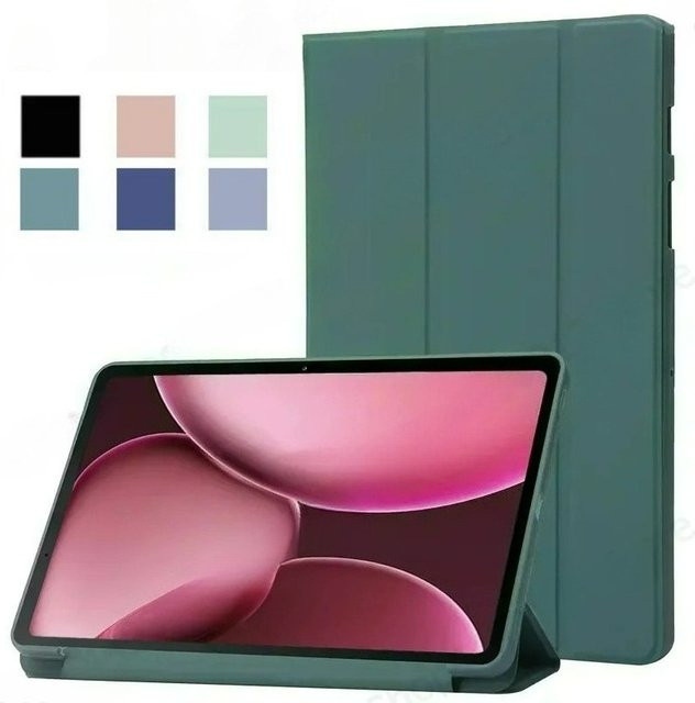 Magnetische Trifold Schutzhülle aus PU-Leder für OPPO Pad 4 Pro 13,2 Zoll 2025 in Blau - Bild 1