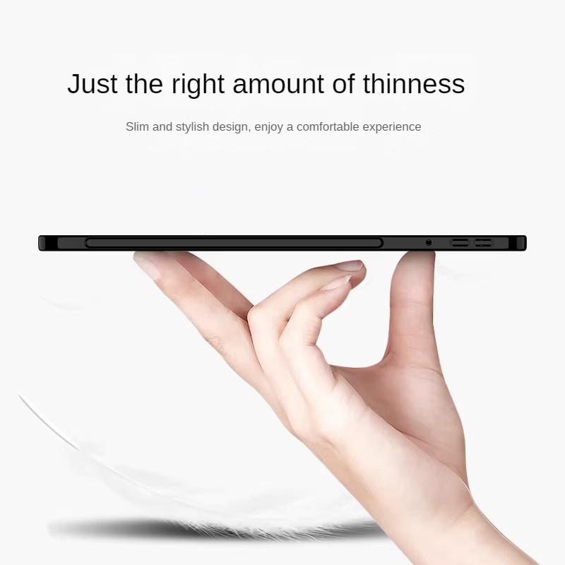 Silikon Schutzhülle für OPPO Pad 4 Pro 13,2 Zoll 2025, TPU Anti-Drop Soft Shell Case in Schwarz - Bild 5