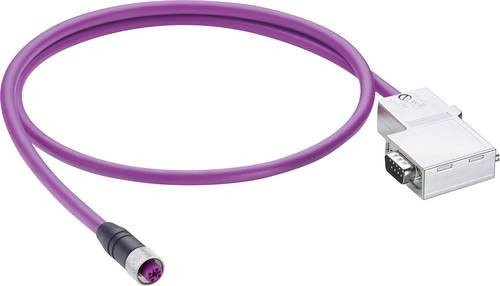 Belden 49298 Sensor-Aktor-Datensteckverbinder M12 Stecker gerade, 5-polig, lila, 5,00 m - Bild 1