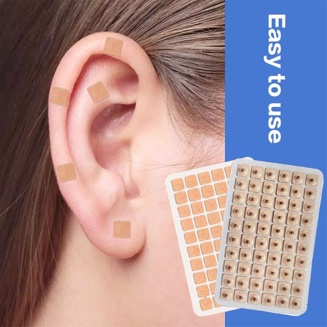 HNKMP Aurikulotherapie Vaccaria Samen-Aufkleber, Unisex - Bild 1