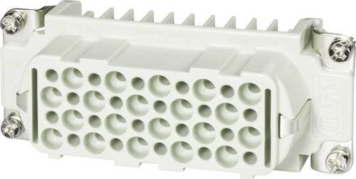 HARTING Han 40D Buchseneinsatz F Crimpanschluss 40-polig in Grau und Weiß - Bild 1