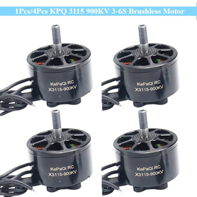 KPQ 3115 900KV Bürstenloser Motor, 1-teiliges Set, Metall, Schwarz - Bild 1