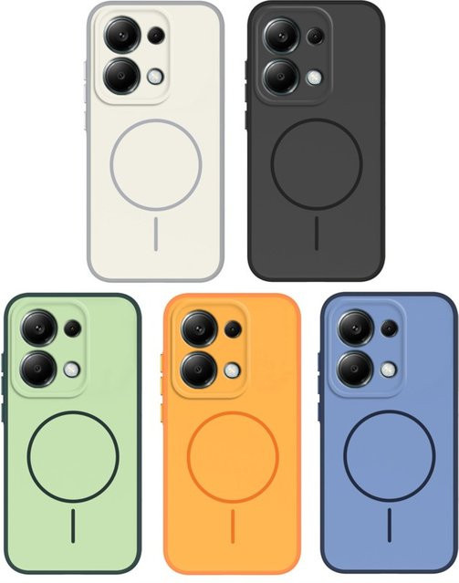 Xiaomi TPU Schutzhülle für Redmi Note 13 Pro 4G, Redmi Note 13 Pro 5G, Poco X6 5G und POCO M6 PRO 4G in Braun - Bild 1