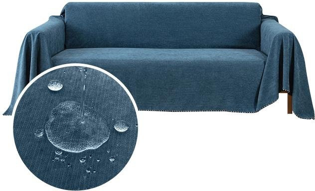 Wasserdichte und staubdichte Sofadecke von Your Warm Home in Blau, B/B: 130 x 180 cm - Bild 1