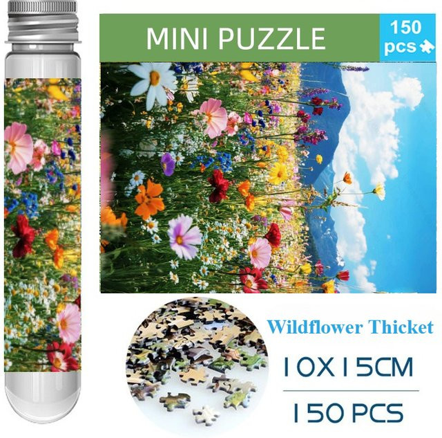 MaxRenard Wildblumen-Bruchland-Puzzle, 150-teiliges Set, Natur, Familienspiel - Bild 1