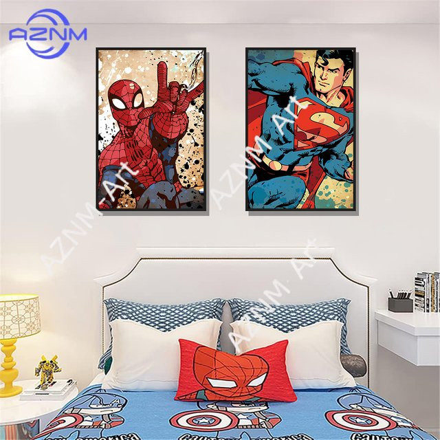 HOT Toys Marvel Spider-Man Leinwand-Poster als moderne Wanddekoration in Multicolour - Bild 1