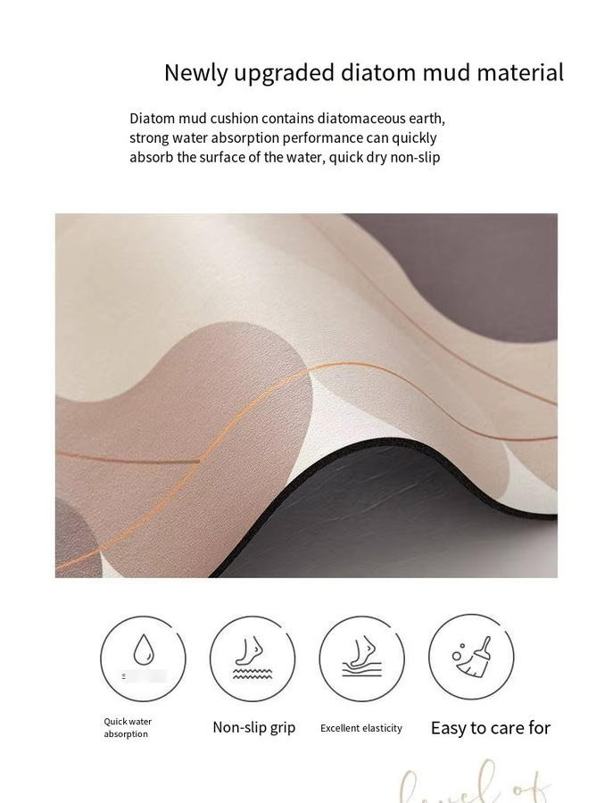 VIKAMA Rutschfeste und wasserabsorbierende Bodenmatte für Badezimmer und Küche - Bild 2