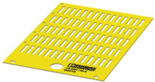 Phoenix Contact 0828955 US-WMT (18X4) Einzeladerkennzeichner Gelb mit Beschriftungsfläche 18 x 4 mm zum Aufschieben - Bild 1