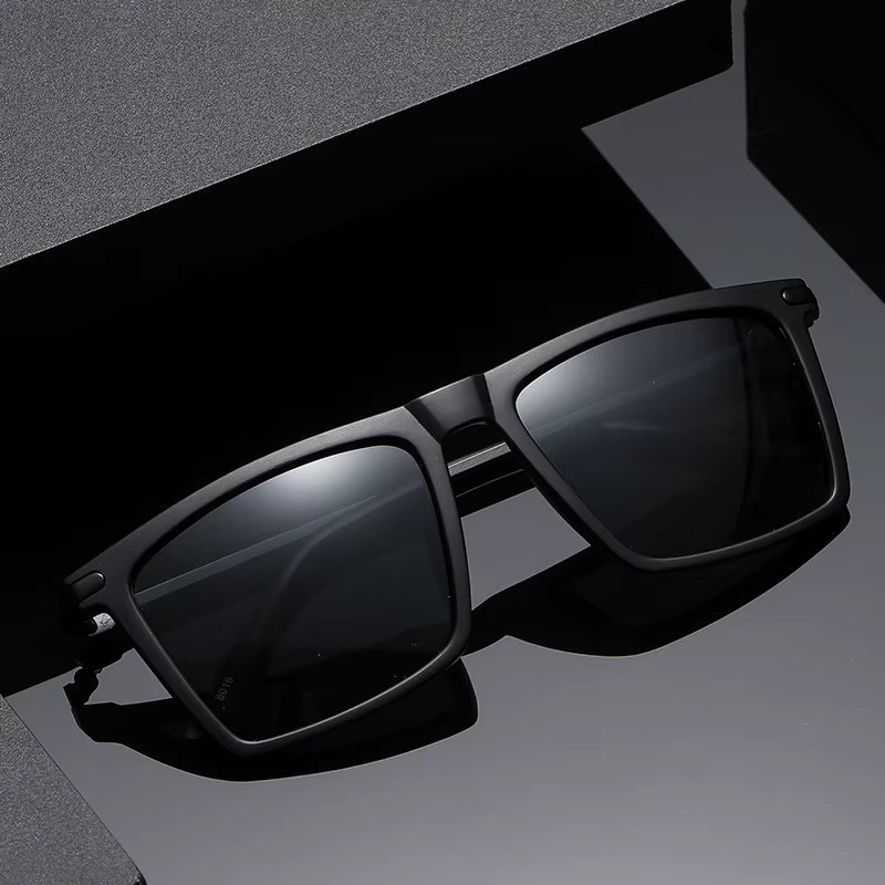 Samjune Sonnenbrille, quadratisch, Vollrand, schwarz, Herren, polarisiert - Bild 2