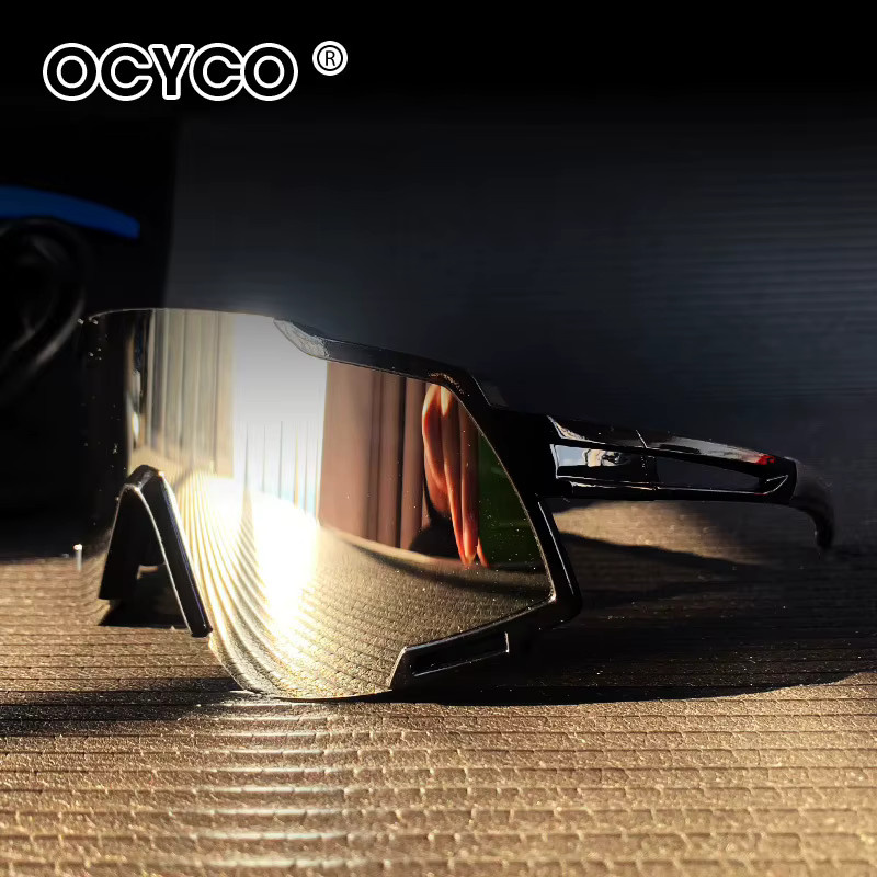OCYCO Sportsonnenbrille, Übergroß, Wrap, Silver, Unisex, Plastic - Bild 3