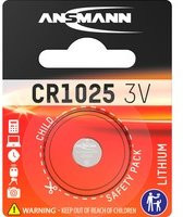 Ansmann Lithium Knopfzelle CR1025 in Silber - Bild 1