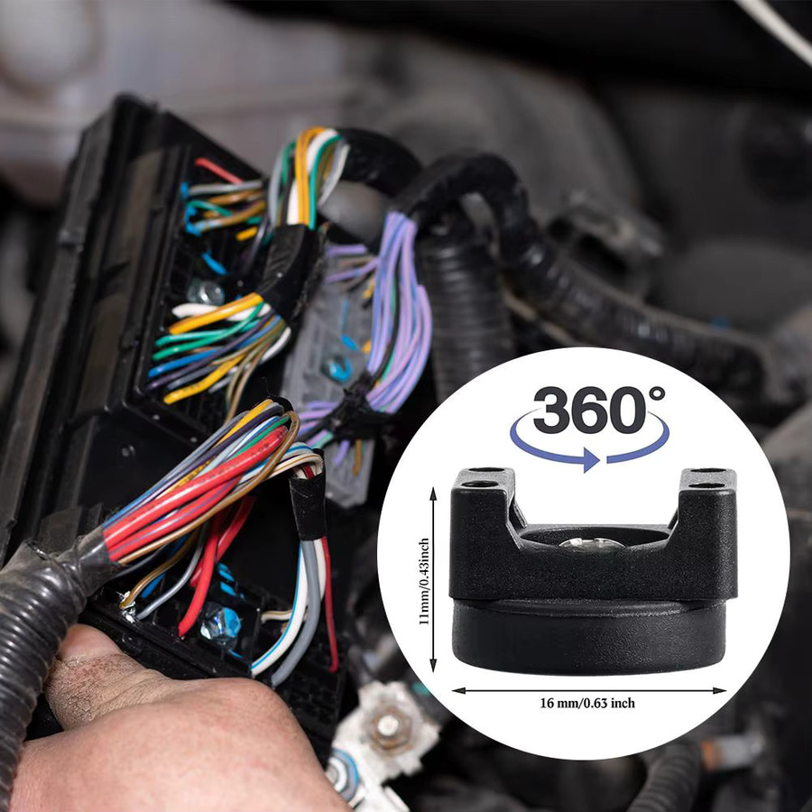 Quick Fix Magnetischer Kabelbinder-Kabel-Organizer aus Nylon in Schwarz - Bild 5