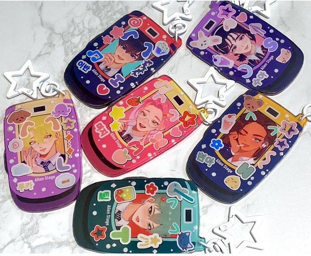 Bandai Telefon-Schlüsselanhänger, Acryl, Unisex - Bild 1