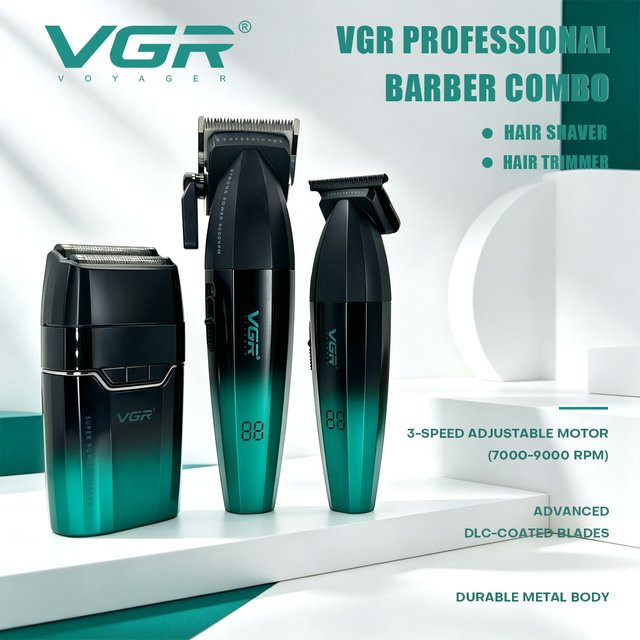 VGR Elektrorasierer und Haartrimmer, Gold, Herren - Bild 1