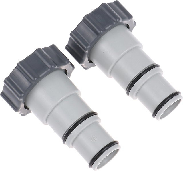 Intex Schlauchadapter mit Kragen für Gewindeanschlüsse von Poolpumpen - Bild 1