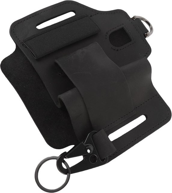 Multifunktionale Leder Werkzeugtasche mit Gürtel von Fishine in Schwarz für Outdoor-Abenteuer - Bild 1