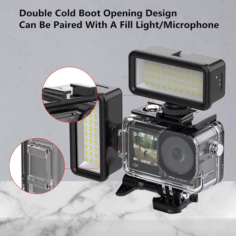 DJI Wasserdichtes Gehäuse für OSMO Action 5, Action 4 und Action 3, Unterwassertauchen bis 40 m, transparente Schutzhülle mit Filter - Bild 4