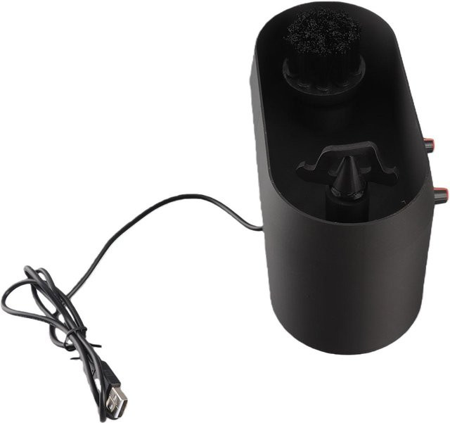Fishine Elektrisches Knock Box Reinigungsgerät mit integrierter Reinigungsbürste und Schaber in Schwarz - Bild 1