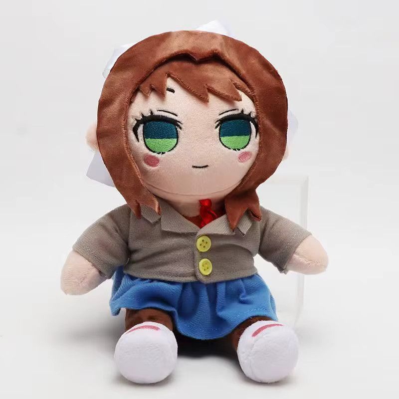 DOYOUDO Monika Plüschtier aus dem Literatur Club in Braun als weiches Sammlerstück und Dekoration - Bild 3