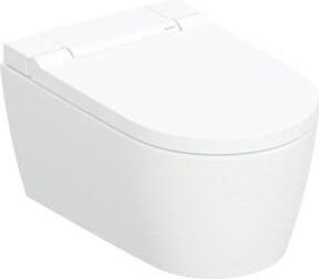 Geberit AquaClean Sela Wand-WC Tiefspüler Komplettanlage aus Keramik in Weiß Matt - Bild 1
