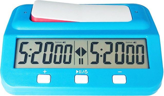 TOMTOP JMS Digitaler Schachtimer, elektronische Countdown-Schachuhr, blau - Bild 1