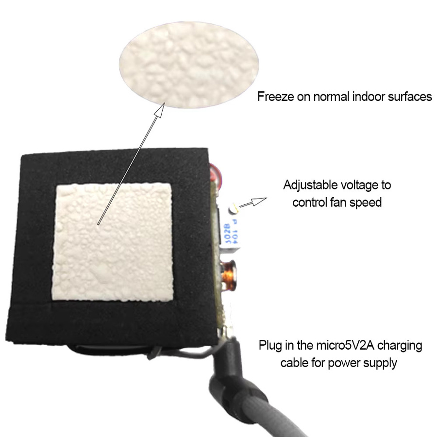 Gaqqee SR-01 DIY Handy-Kühlkit mit Typ-C USB/5V Lüfterbetriebener 12V Handy-Kühler für Mobiltelefone und Tablets - Bild 3