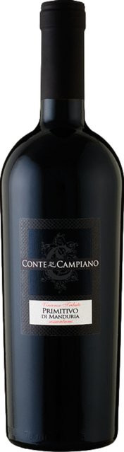 Conte di Campiano Primitivo Rotwein, 2022, Apulien, halbtrocken, 0,75 l - Bild 1
