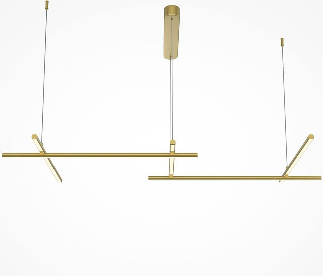 Pendelleuchte RADIANCE in Gold aus Messing und Aluminium mit LED, höhenverstellbar - Bild 1
