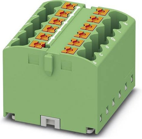 Phoenix Contact Verteilerblock 3273294 Zugfeder Grün 8 Stück Breite: 31,2 mm - Bild 1