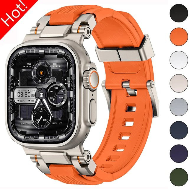 FancyWrist Uhrenarmband Silikon, Schwarz, Herren - Bild 1