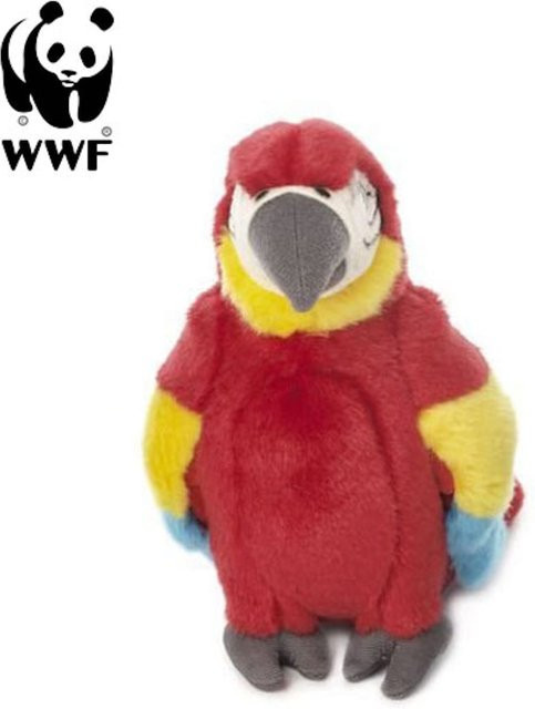 WWF Hellroter Ara Papagei, Plüschtier, Rot, Bunt / Mehrfarbig - Bild 1