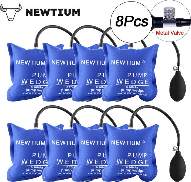 NEWTIUM Luftpumpenkeil-Set in Blau – Professionelles Schlosser- und Auto-Werkzeugset für die Reparatur von Autotüren und Fensterinstallationen - Bild 1