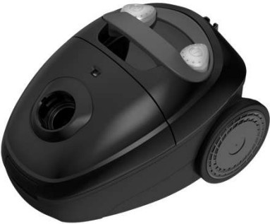 Midea B6 Bodenstaubsauger in Schwarz mit HEPA-Filter und Waschbarem Filter sowie Hartbodenbürste - Bild 1