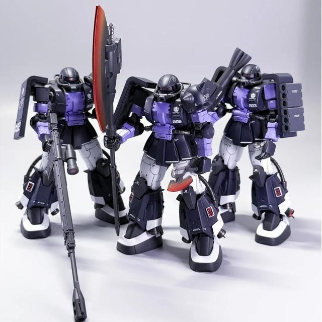 Yiran toy 1 Zaku HG 1/144 Schwarzer Bausatz Actionfiguren - Bild 1