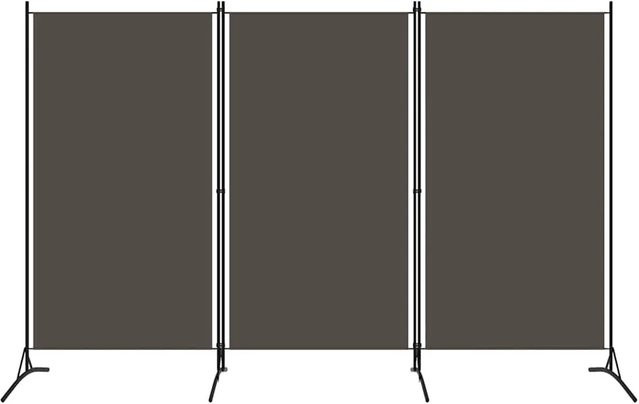 vidaXL 3-teiliger Raumteiler Anthrazit B: 260 cm, H: 180 cm - Bild 1