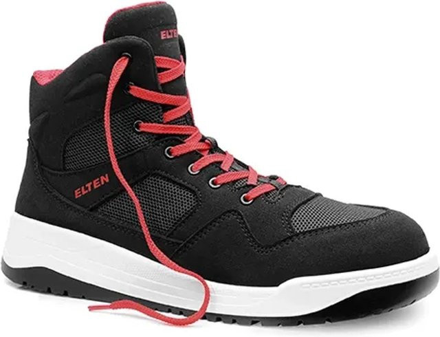 Elten Sicherheitsschnürstiefel Lakers Black Mid ESD S1P in Schwarz, Größe 37 - Bild 1