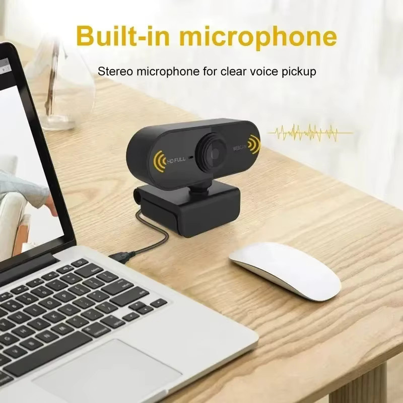 KaiAqua Full HD Webcam mit Mikrofon und Autofokus in Schwarz - Bild 5
