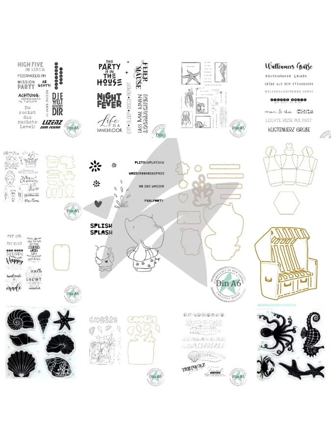 Metall-Stanzformen Muschel und Seepferdchen für Scrapbook, Tagebuch-Dekoration und DIY-Grußkarten - Bild 3