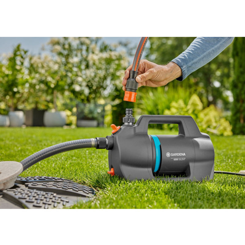 Gardena Gartenpumpe 4300 Silent in Grau mit 4300 l/h und 4,3 bar - Bild 3