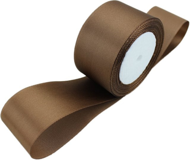 RIBBON HOUSE Einseitiges Kaffeeband in Braun für Geschenkboxen und Weihnachtsdekoration, 25 Yards pro Rolle - Bild 1