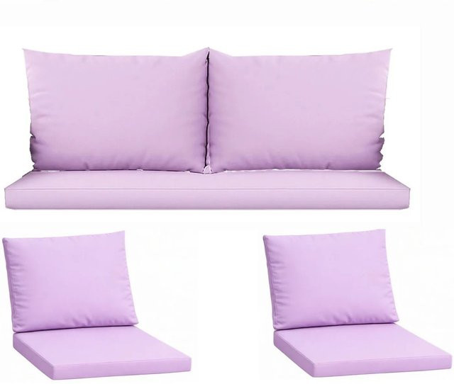 Setgarden Komfort Gartenloungekissen Set in Purple für Technorattan-Möbel, 1-teilig, B: 130 cm, T: 60 cm - Bild 1