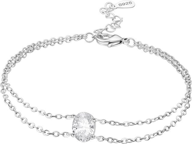PANPOKI Armband, 925 Silber, Zirkonia, Damen - Bild 1