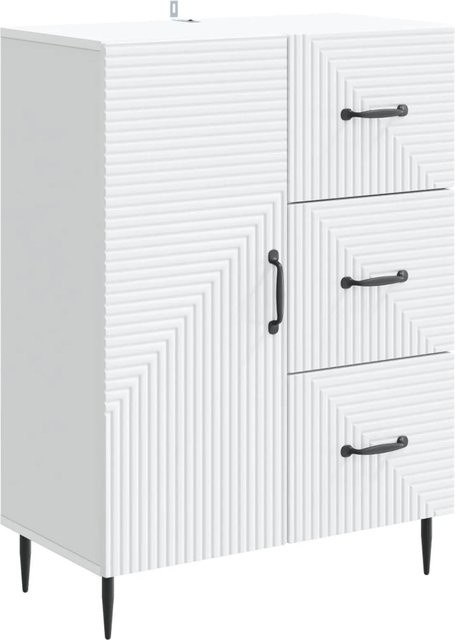 vidaXL Sideboard mit Schubladen in Weiß im Vintage-Design aus Holzwerkstoff, B/T/H: 66 x 34,5 x 89,5 cm - Bild 1