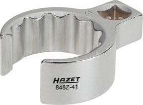 Hazet Ringschlüssel Doppel-6kt Silber 15 mm mit 3/8 Zoll Vierkant hohl - Bild 1