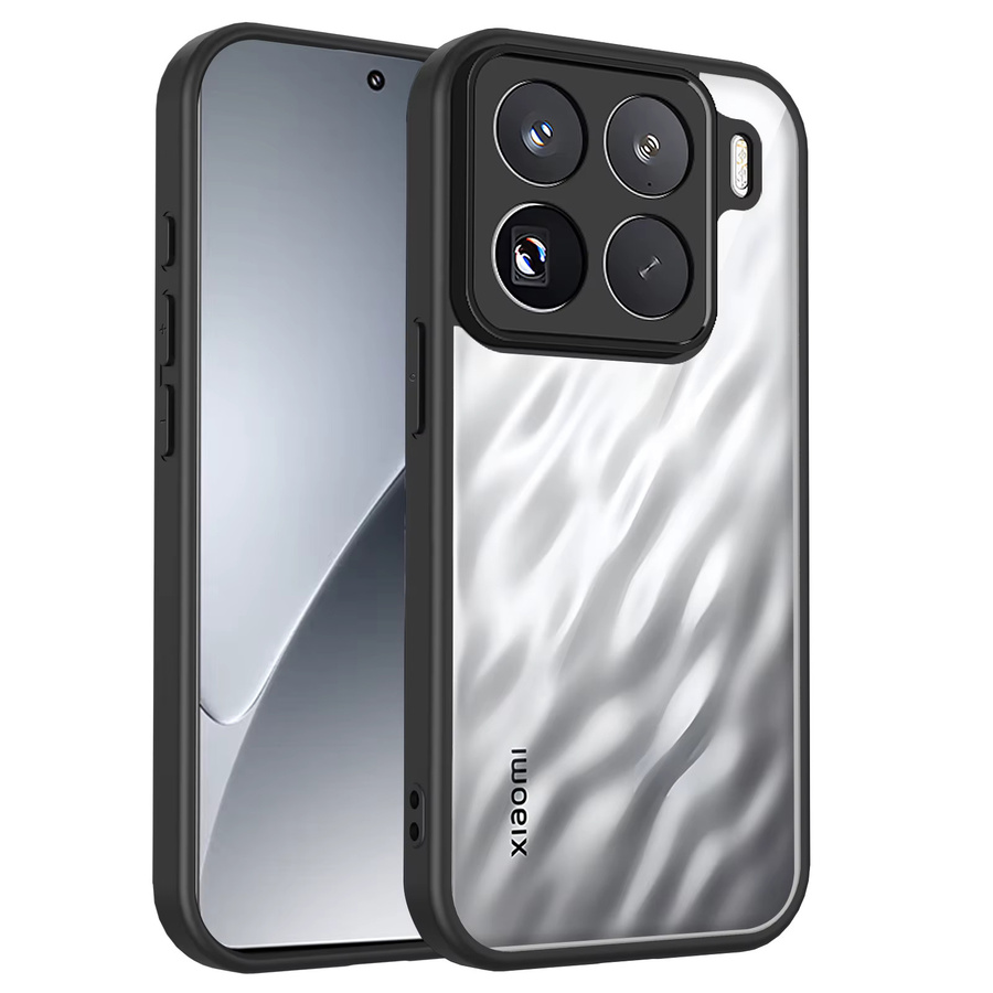 Xiaomi 15T Pro Handyhülle mit Luftpolster und matter Rückseite aus Silikon und Hartschale, Transparent - Bild 2