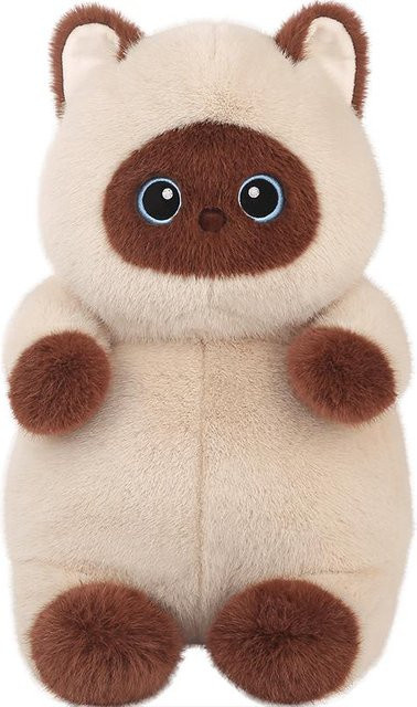 Yiran toy Kaliko Siamkatze Plüschtier, 40cm, Schwarz, Bunt / Mehrfarbig - Bild 1