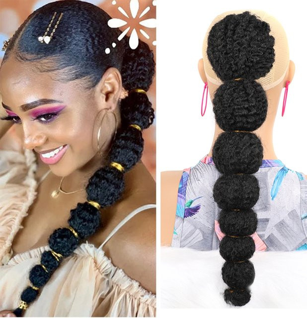 Horsepower star Clip In Haarteil, Synthetisch, Afro Puff, Damen - Bild 1