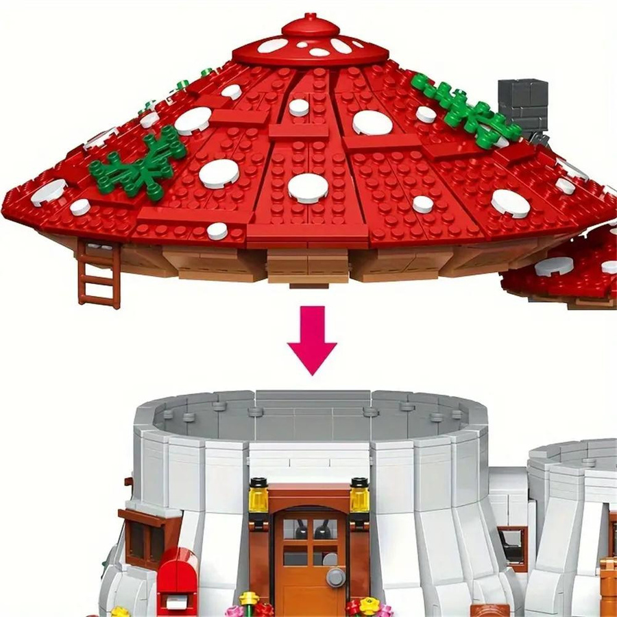 Linyi toy Pilzhaus Märchen Gebäude Blöcke ab 14 Jahren - Bild 4