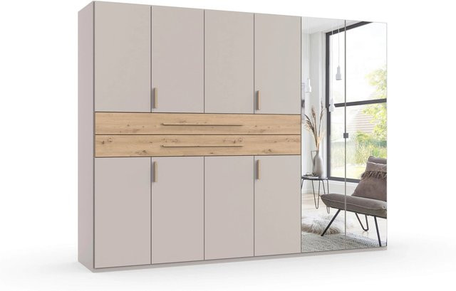 Modern Living Kleiderschrank Lumio in Kaschmir und Eiche Artisan mit integrierten Schubladen, B/T/H: 270 x 65 x 208 cm - Bild 1